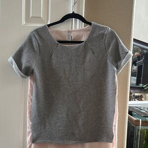 American Eagle Outfitters Gray and Pink Top